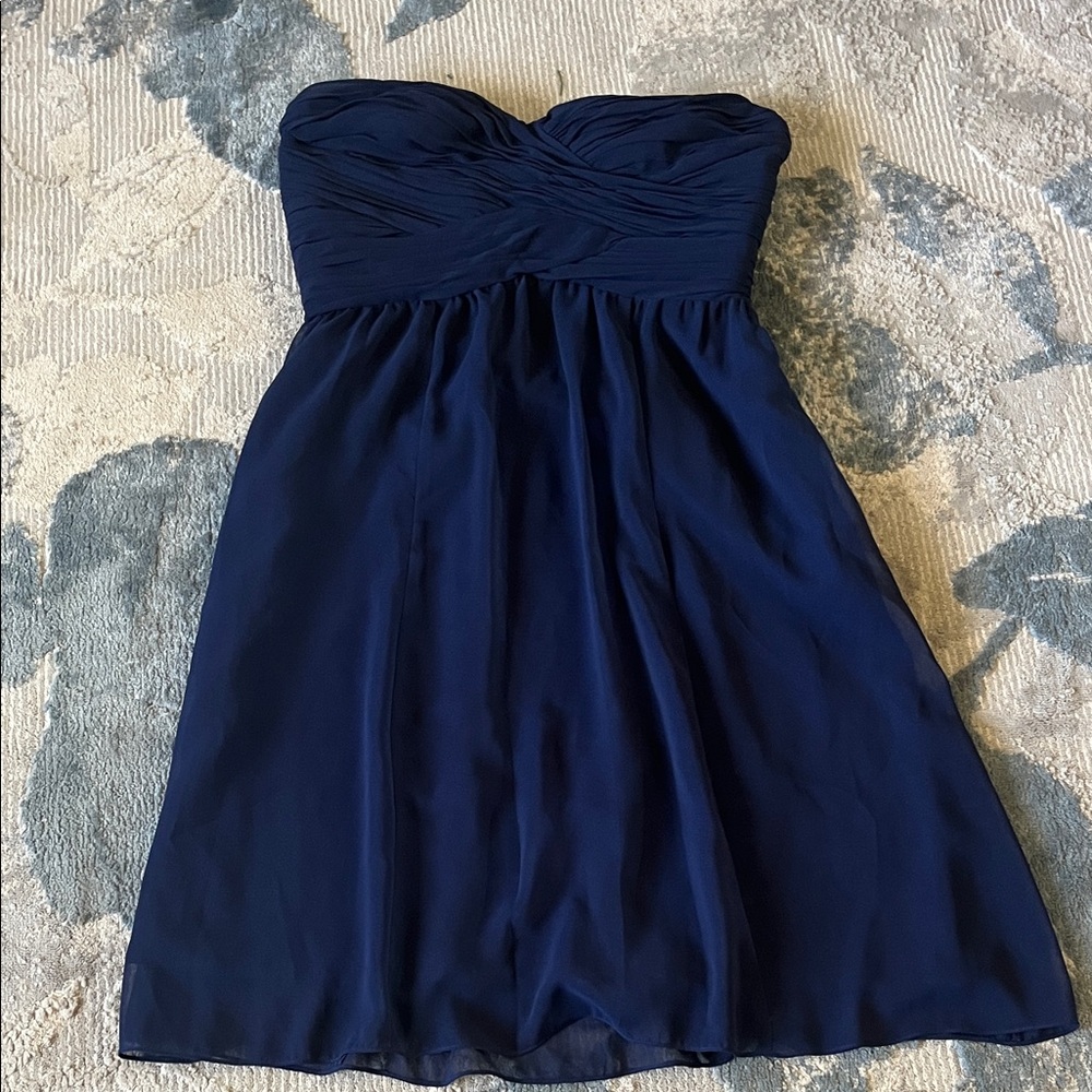 Ralph Lauren Strapless Midnight Blue Dress